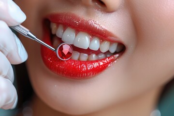 Obraz premium a dental clinic office with dentist equipment professional photography