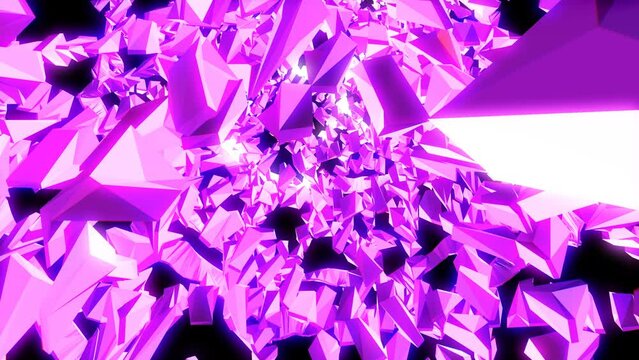  pink flickering diamonds in abstract motion - seamless