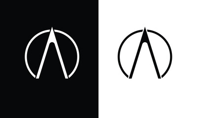 A, AA, Abstract Letters Logo monogram