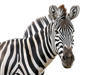 close up of a zebra looking towards the camera