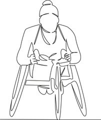 disabled woman on a bicycle