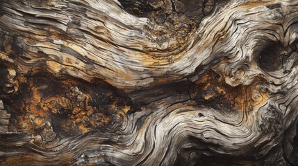 Close Up View of Bark Texture on Oak Tree Trunk - obrazy, fototapety, plakaty