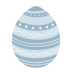 Blue easter egg abstract pattern color pencil