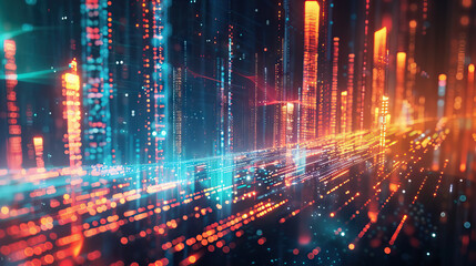 Fototapeta premium Interpreting Trade Graphs: Insights into Global Market Conditions