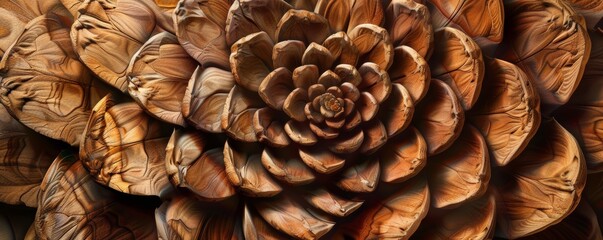 Close Up of a Pine Cone - obrazy, fototapety, plakaty