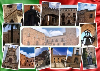 The old town of Caceres is the most important center of civil and religious architecture for the...