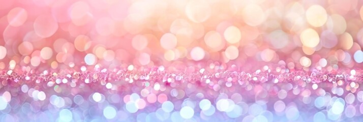Soft pastel bokeh background in pink, lavender, and cream colors for an abstract and gentle feel