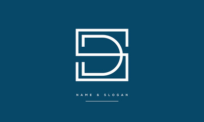 SD, DS, S, D, Abstract Letters Logo monogram