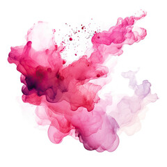 Pink and Purple Substance on White Background