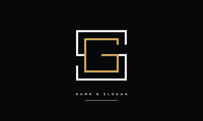 SG, GS, S, G, Abstract Letters Logo Monogram