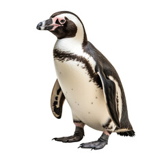 Fototapeta premium African penguin isolated on transparent background
