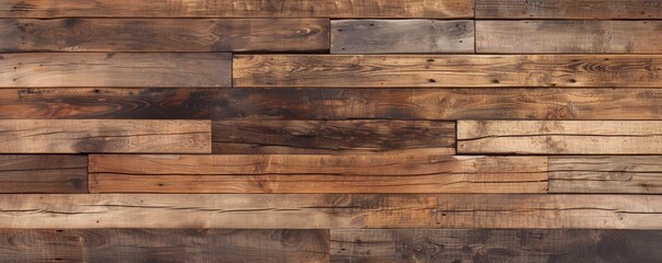 Rustic Wooden Planks Forming A Textured Wall Background