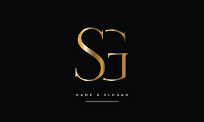 SG, GS, S, G, Abstract Letters Logo Monogram