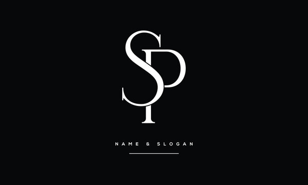 SP, PS, Abstract Letters Logo Monogram