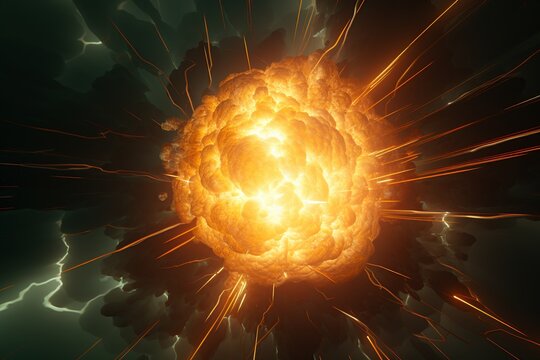 Atomic explosion close-up
