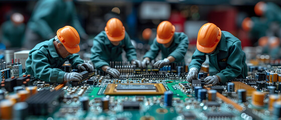 Miniature Electronic Technician Computer Repair, IT Support 