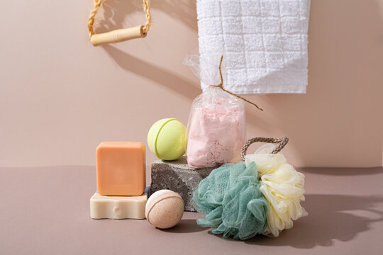 towel, washcloth and bath accessories