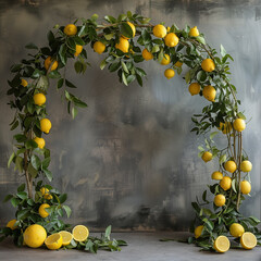 arche de citrons, jaunes