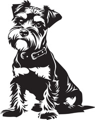 portrait of a Miniature Schnauzer dog