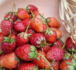 Picture of a pile of strawberries