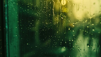 Raindrops on window colorful backdrop