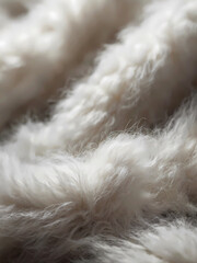 White wool texture. Close up, background texture