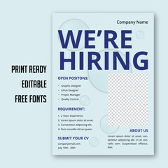 Hiring Flyer Design
