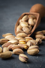 Roasted and salted or raw organic pistachios