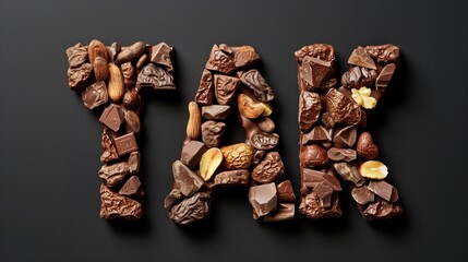 Czekolada mówi TAK. Słowo określające słodki styl życia z czekoladą. Przesłanie Tak czekoladzie! Napis Delicious Snacks. Zawsze mów "tak" czekoladzie. Ciesz się życiem. Napis brzmi tak