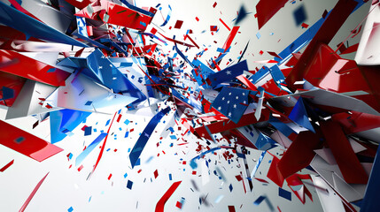 Obraz premium Election Angst: Grappling with Strife and Uncertainty in American Politics