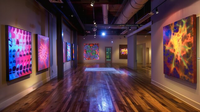 Quantum art galleries where perceptions alter reality
