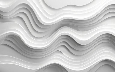a white abstract background with wavy lines and waves
