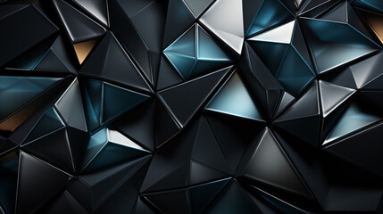 Triangle black polygon texture
