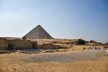 Egypt. Cairo. Ancient pyramids. Giza. Sphinx