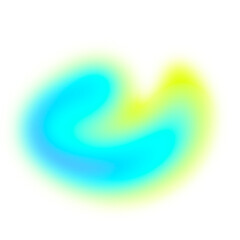 Cyan yellow gradient swirl gradient blurred element