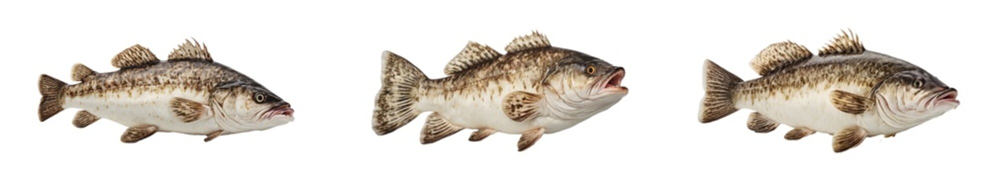 Atlantic cod fresh, Gadus morhua, fish of Greenland isolated on transparent background generative ai