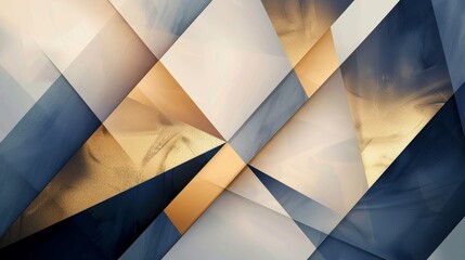  An abstract image featuring a composition of geometric triangles in various sizes and orientations layered over a marble background. - obrazy, fototapety, plakaty