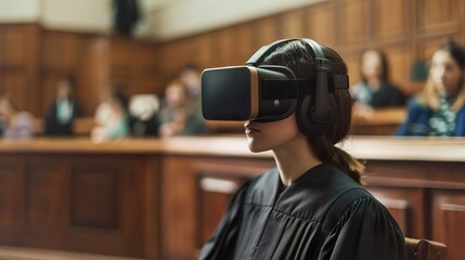 Virtual reality courtroom dramas