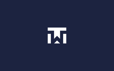 letter wt or tw logo icon design vector design template inspiration