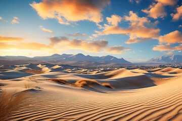 Fototapeta na wymiar Landschaft in der Wüste als Hintergrund