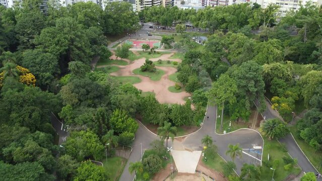 beautiful park in the middle of the city