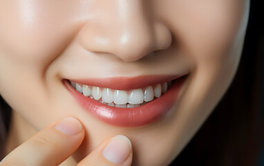 Obraz premium Close-up of a woman smiling