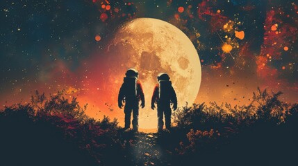 Astronaut couple