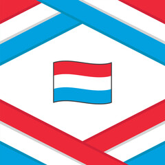 Luxembourg Flag Abstract Background Design Template. Luxembourg Independence Day Banner Social Media Post. Luxembourg Template