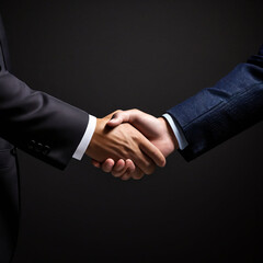 The confidence and trust between the two parties by depicting firm handshakes and positive body language. Generative AI
