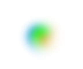 Blur gradient circle glowing light on transparent background 