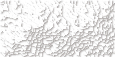Broken tiles mosaic seamless pattern. White gravel texture wallpaper. vector illustration. Abstract white, quartz broken stained-glass background with line.