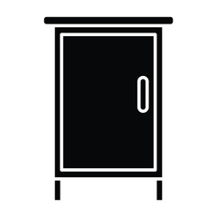 cupboard icon vector template design flat and simple