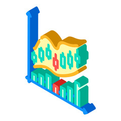 financial charts advisor isometric icon vector. financial charts advisor sign. isolated symbol illustration
