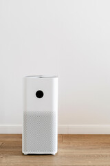 Electronic air purifier from allergens, virus and dust pollution in living room